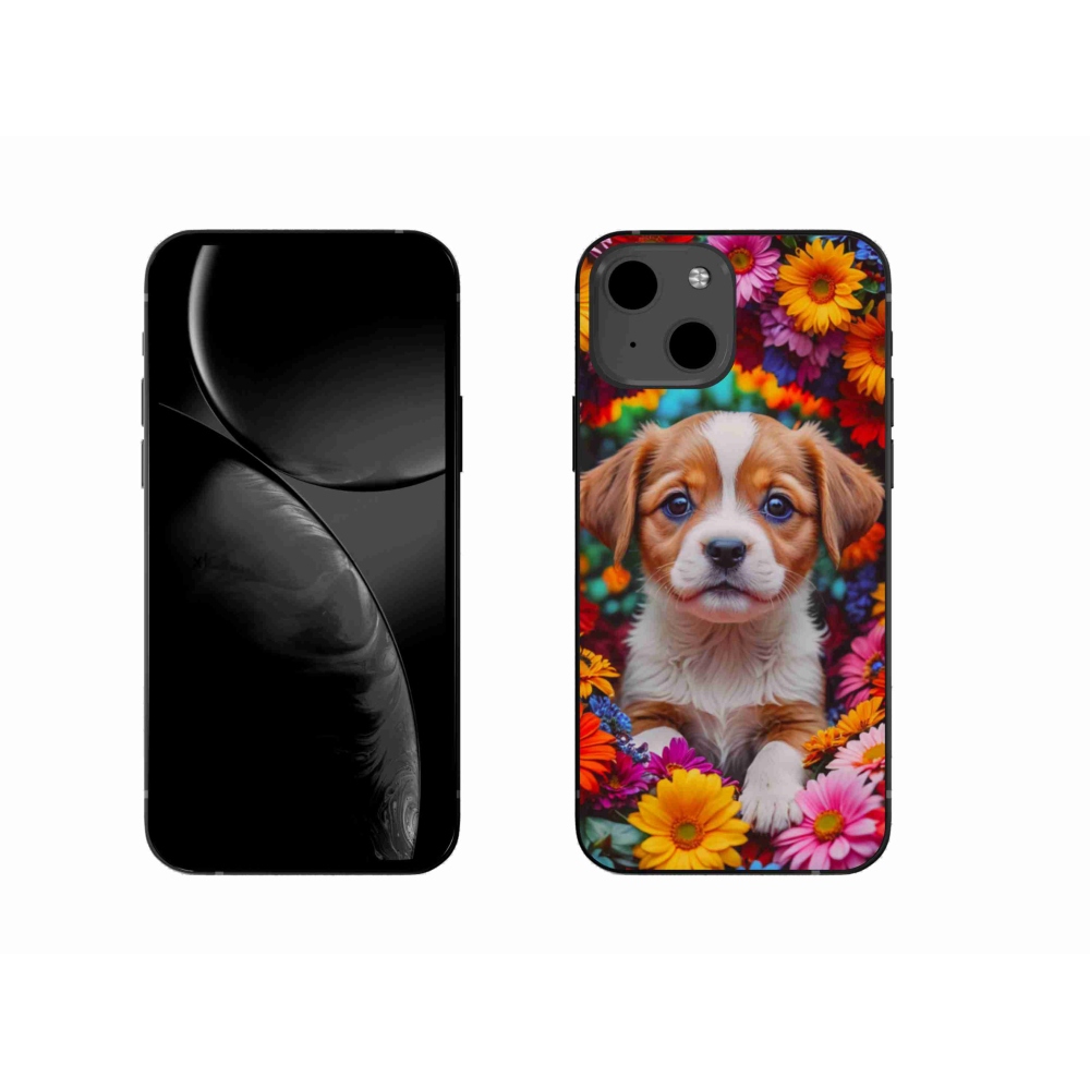 Gél borítás mmCase iPhone 13 készülékhez - aranyos kiskutya