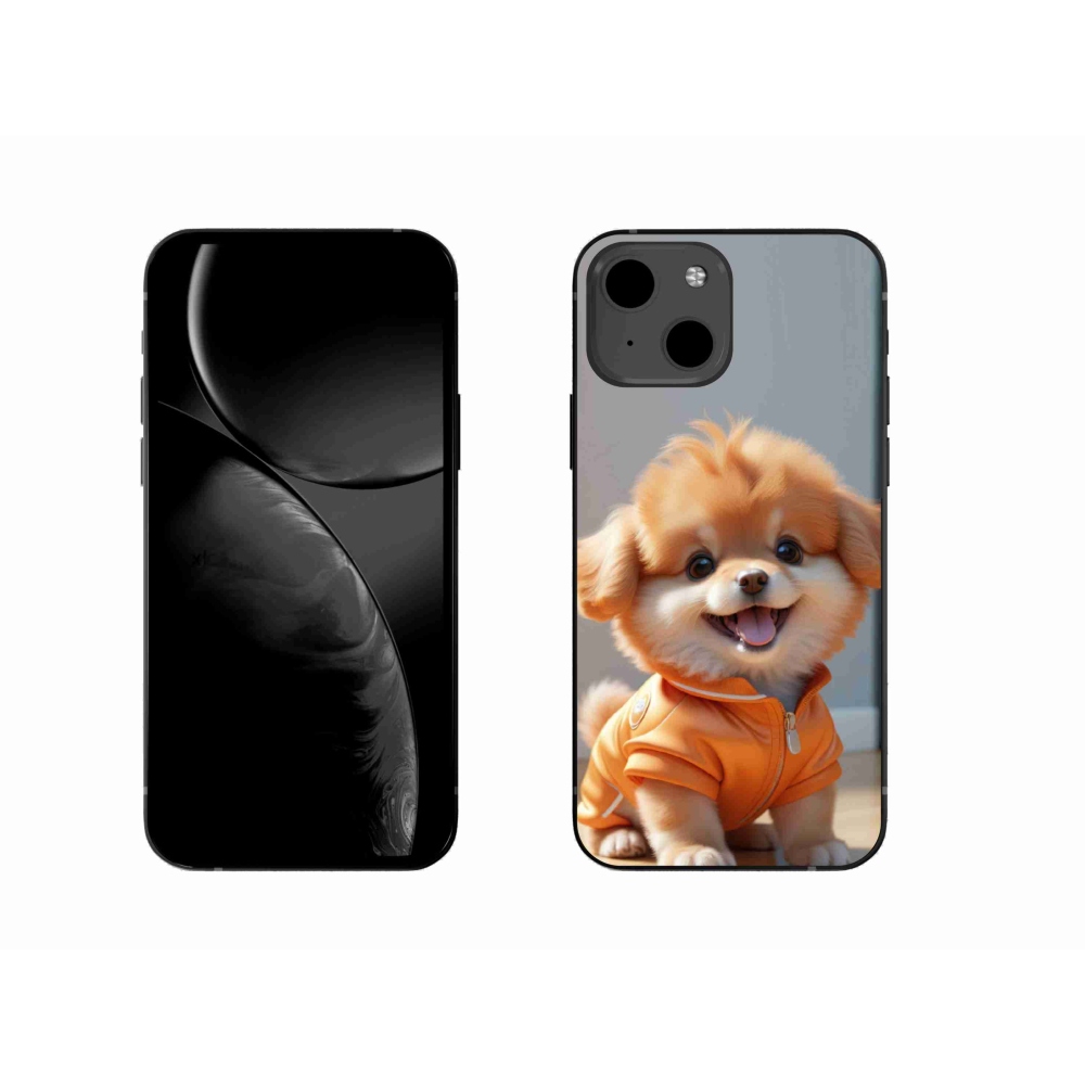 mmCase gél tok az iPhone 13-hoz – aranyos pomerániai pulóverben