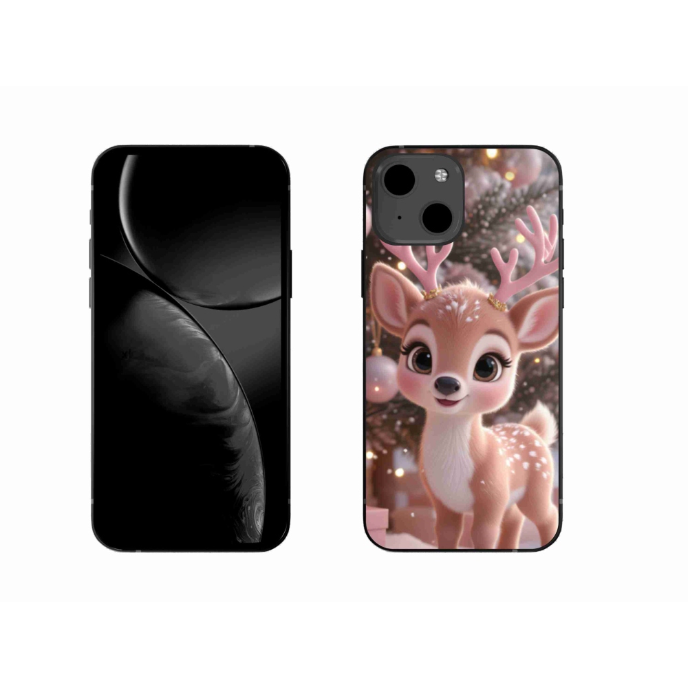 Zselés borítás mmCase iPhone 13 készülékhez - aranyos rénszarvas