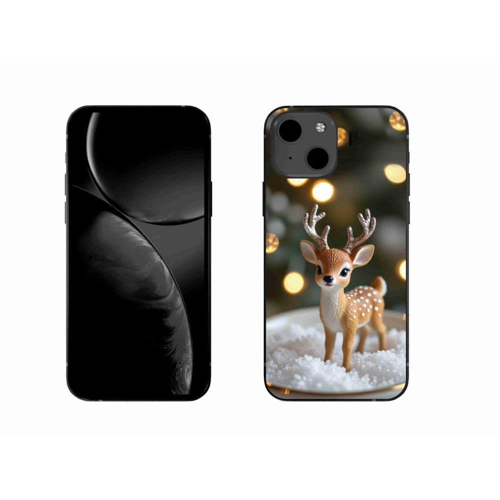mmCase gél tok az iPhone 13-hoz – aranyos karácsonyi szarvas
