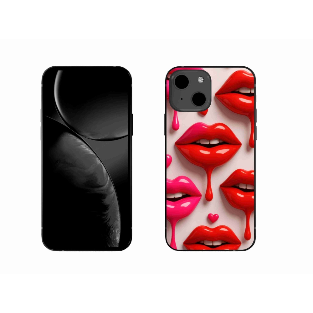 Zselés borítás mmCase iPhone 13 készülékhez - ajkak 2