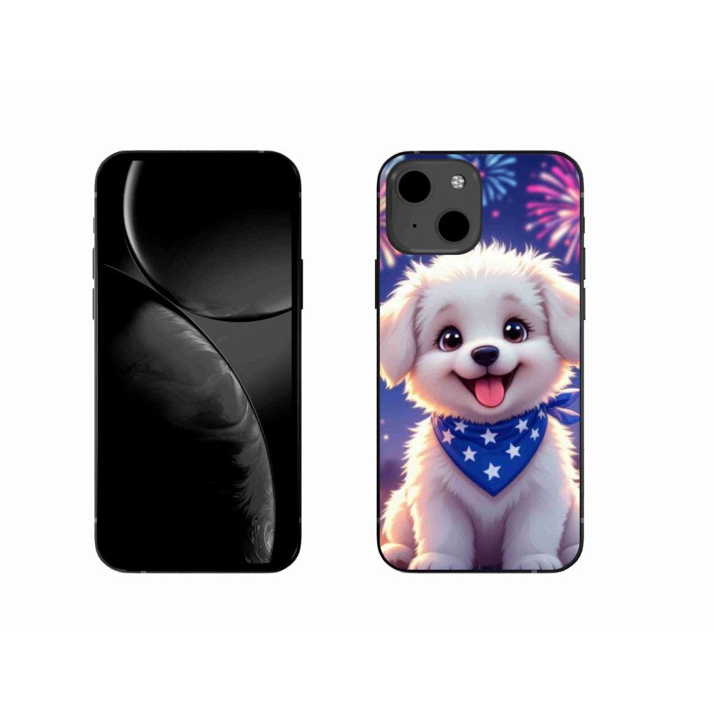 Gél borítás mmCase iPhone 13 készülékhez - ünnepi kiskutya
