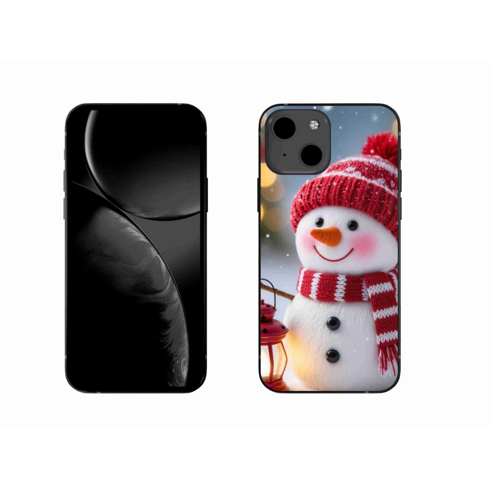 Gél borítás mmCase iPhone 13 készülékhez - hóember 2
