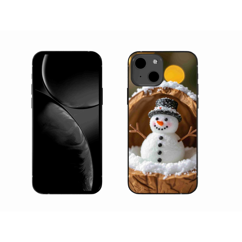 Gél borítás mmCase iPhone 13 készülékhez - hóember 4