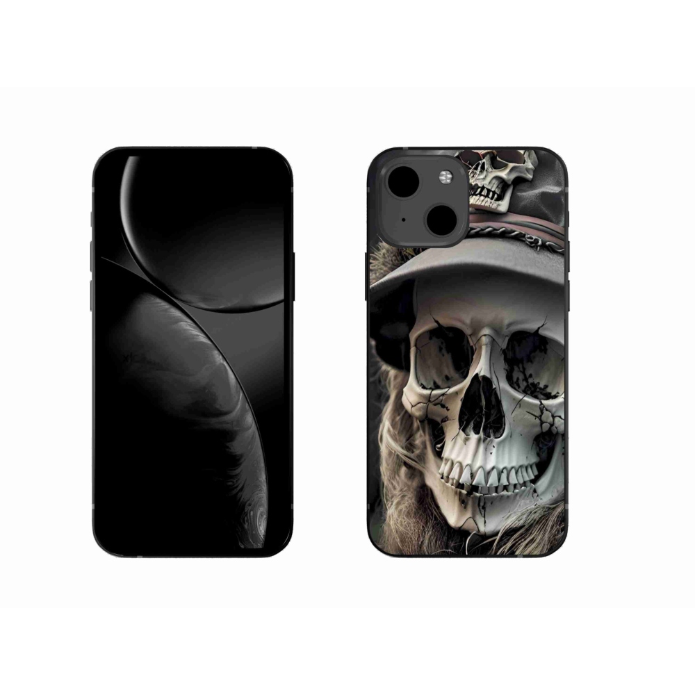 Zselés borítás mmCase iPhone 13 készülékhez - sötét koponya