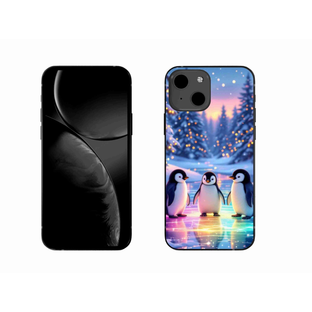 Gél borítás mmCase iPhone 13 készülékhez - pingvinek