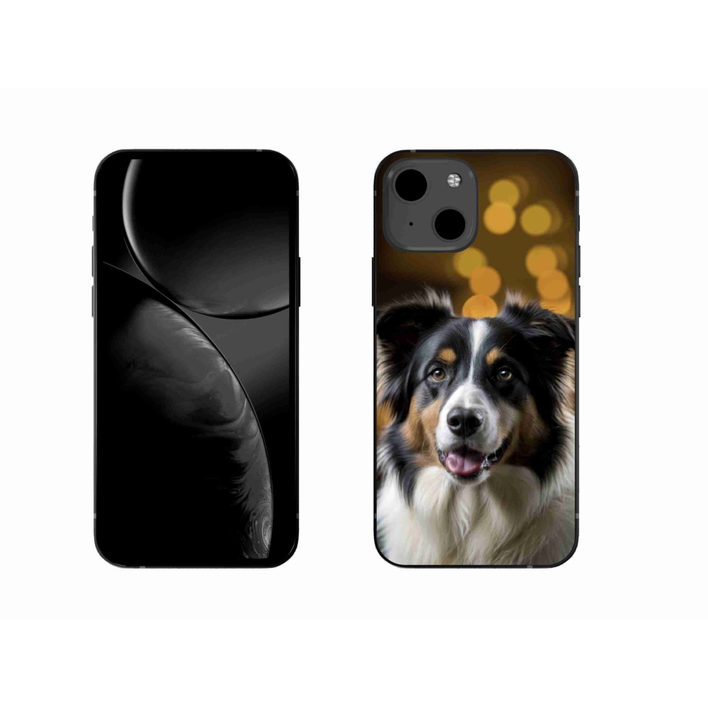 mmCase gél tok az iPhone 13-hoz – mosolygós ausztrál juhászkutya