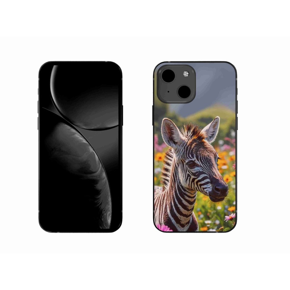 mmCase gél tok az iPhone 13-hoz – zebra a réten