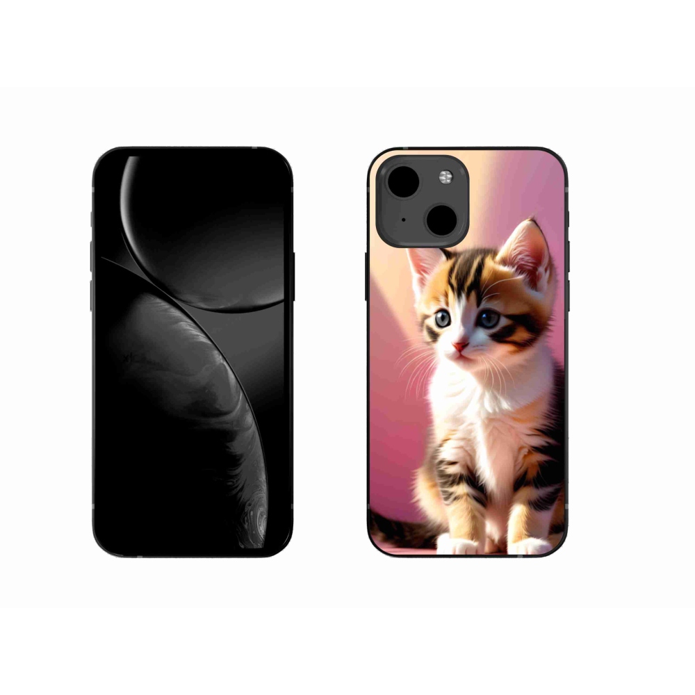 Gél borítás mmCase iPhone 13 készülékhez - kíváncsi cica 2