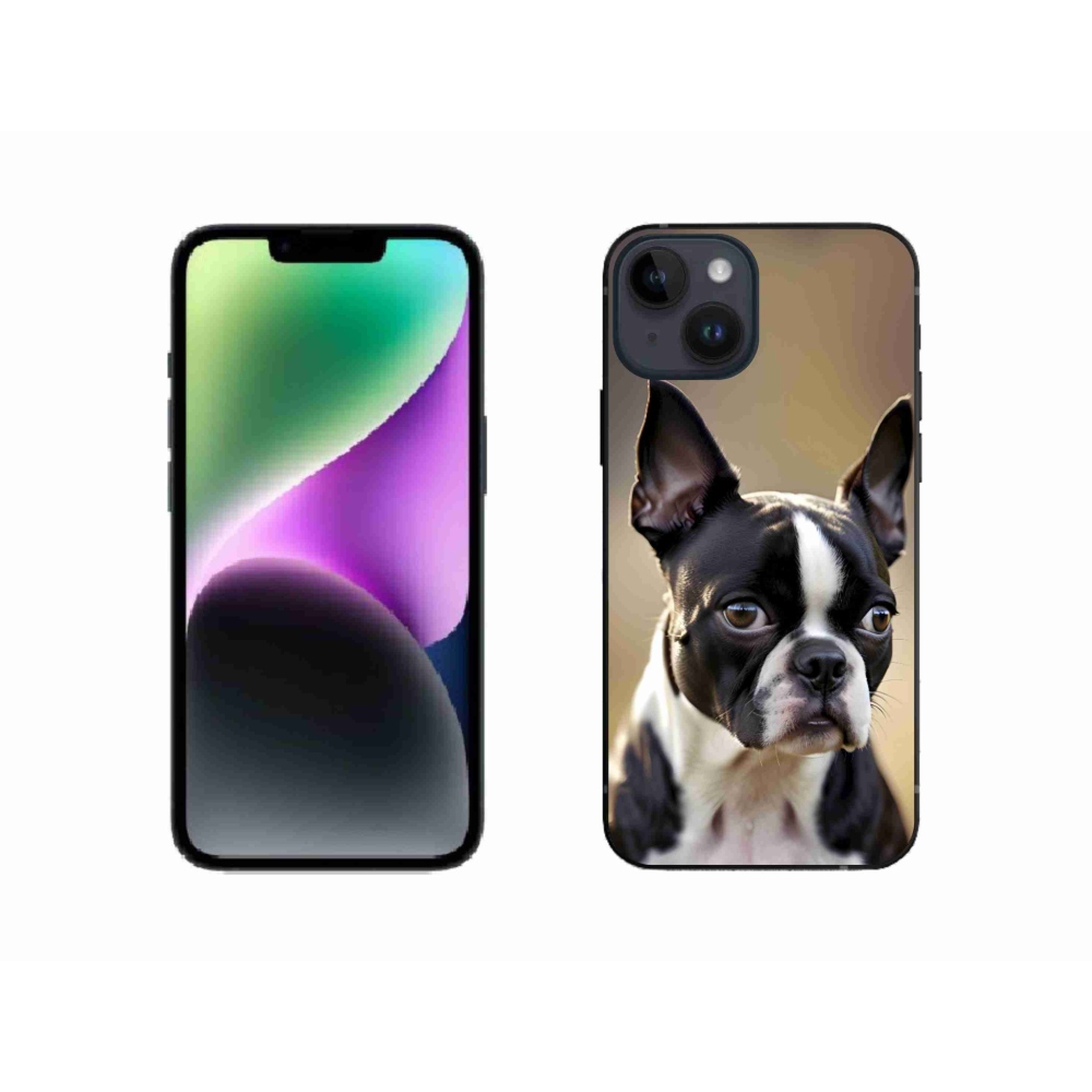 mmCase gél tok az iPhone 14-hez – bostoni terrier
