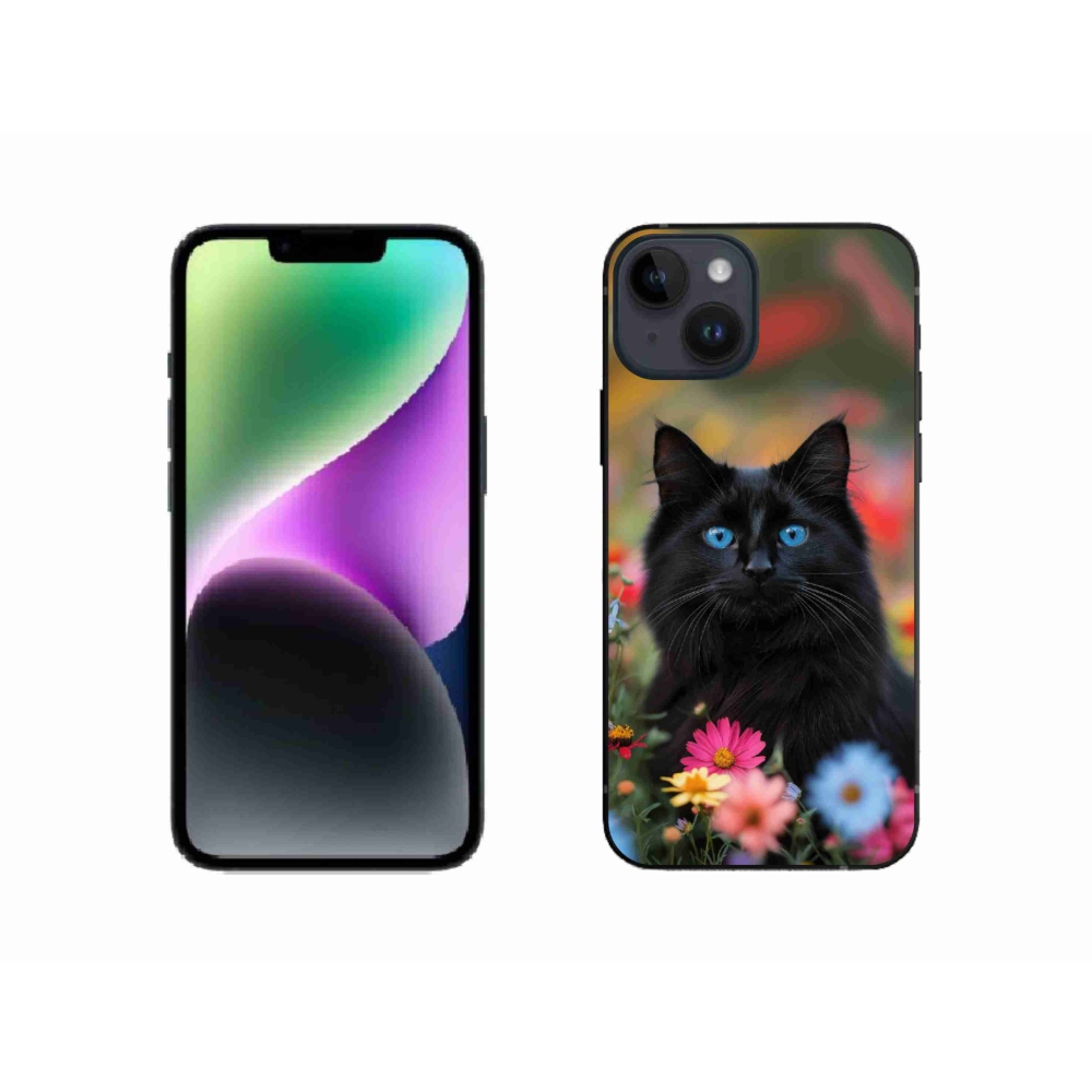 mmCase gél tok az iPhone 14-hez – fekete cica 4