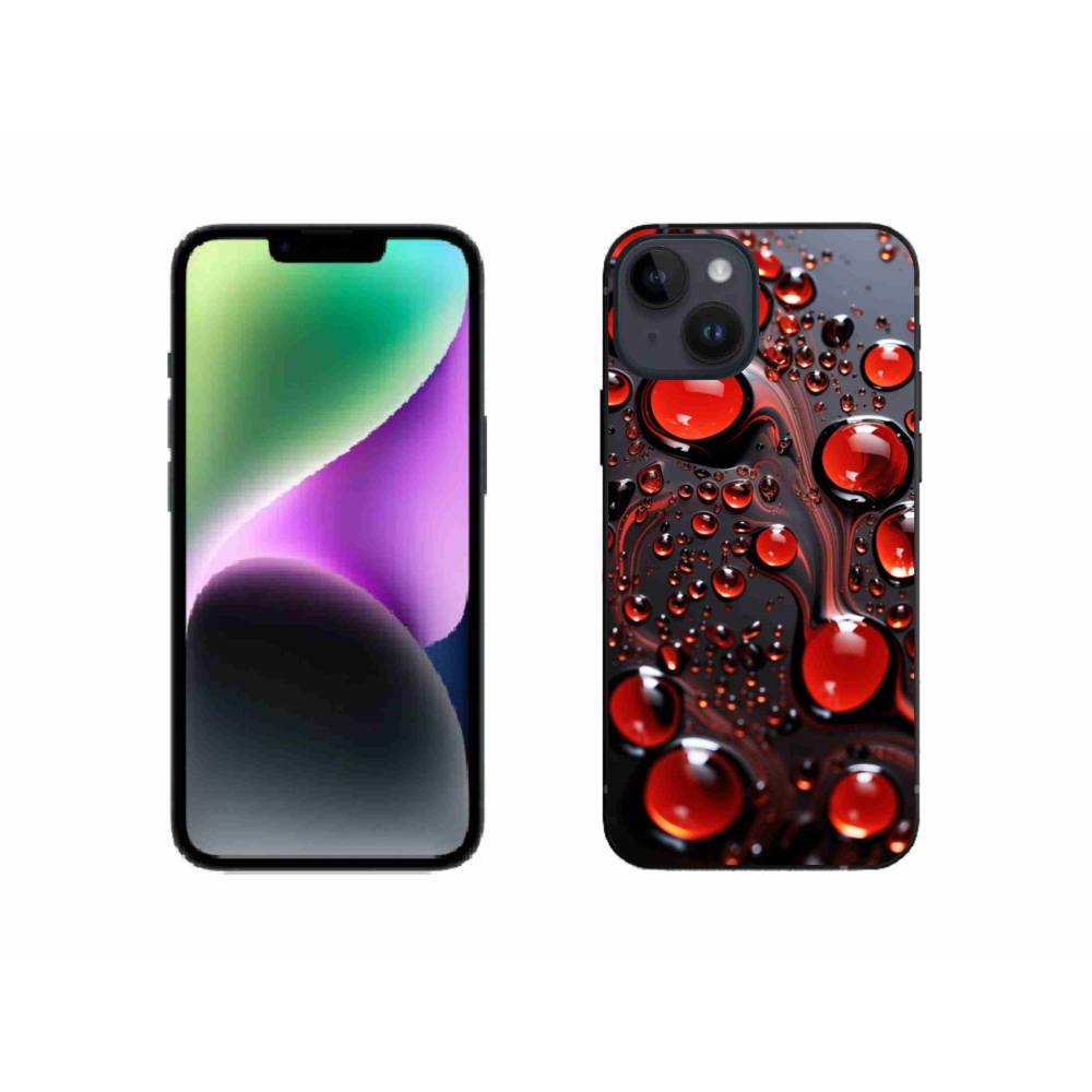 Zselés borítás mmCase iPhone 14 készülékhez - piros csepp 2
