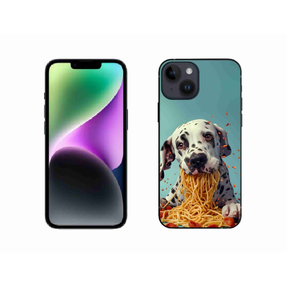 mmCase gél tok az iPhone 14-hez – dalmát és spagetti
