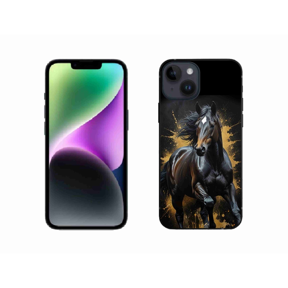 mmCase gél tok az iPhone 14-hez – elegáns fekete csődör