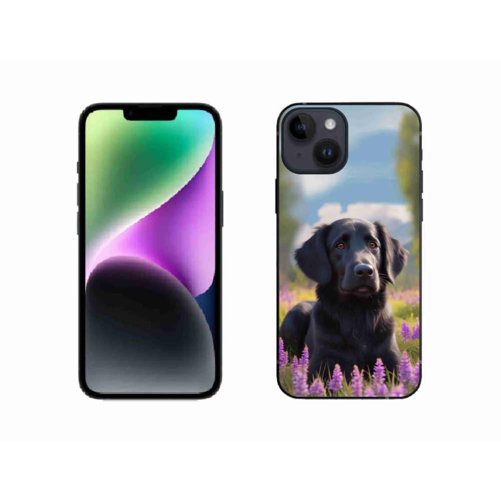 mmCase gél tok az iPhone 14-hez – elegáns fekete retriever