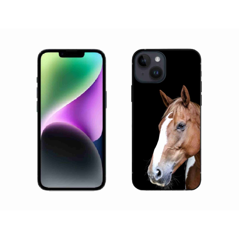 Zselés borítás mmCase iPhone 14 készülékhez - barna ló 3