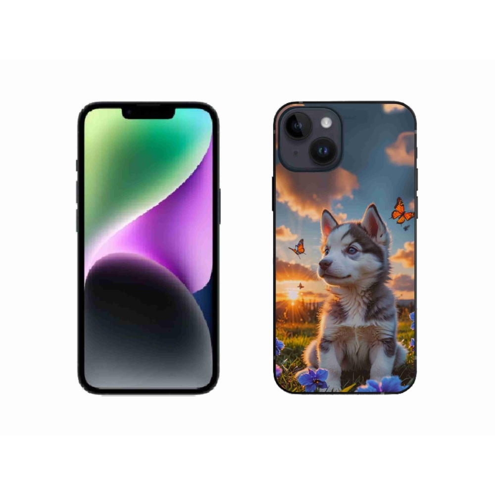 mmCase gél tok az iPhone 14-hez – husky naplementekor