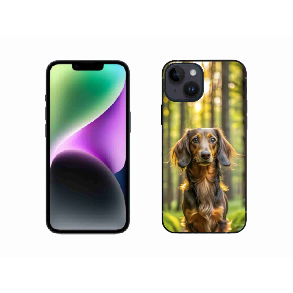 Zselés borítás mmCase iPhone 14 készülékhez - tacskó 4