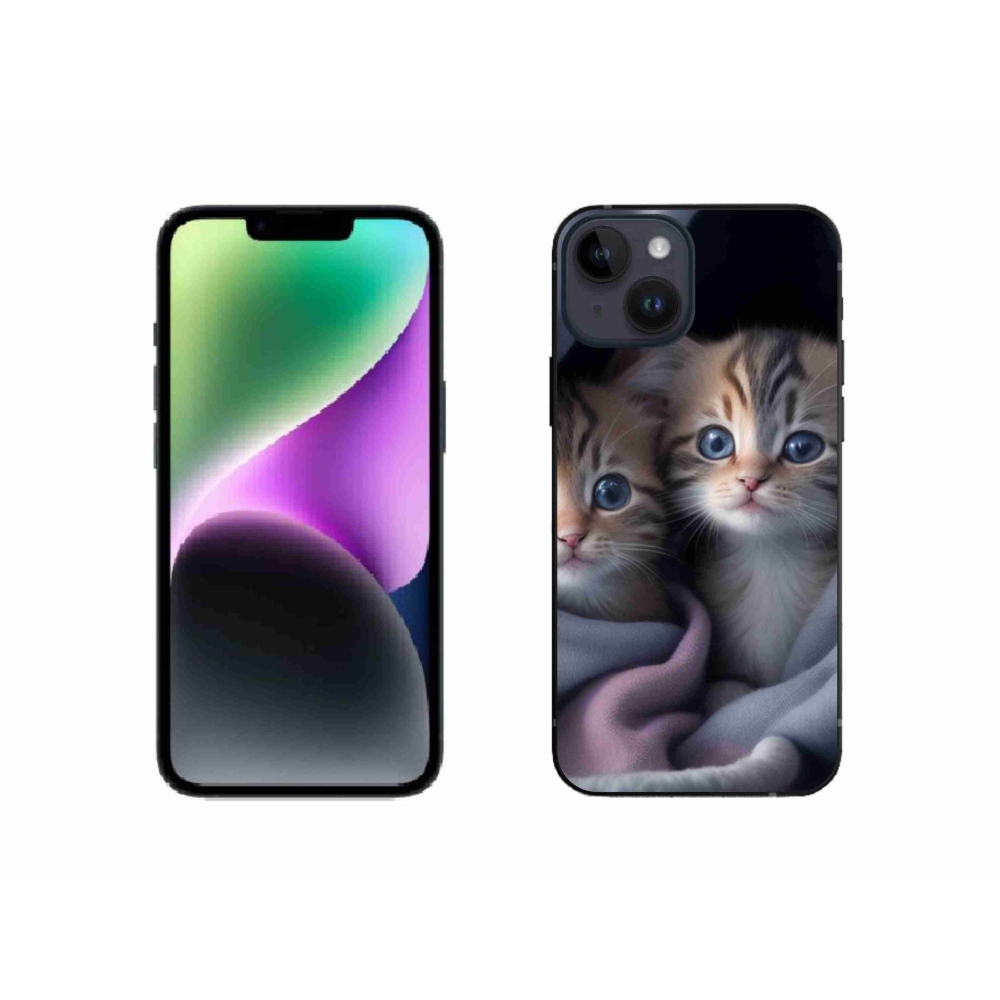 Zselés borítás mmCase iPhone 14 készülékhez - cat duo 2