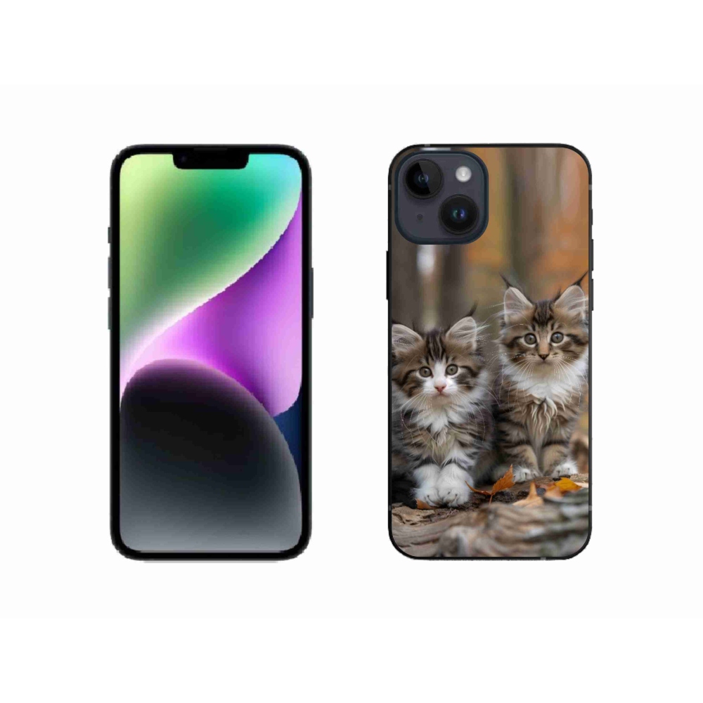 mmCase gél tok az iPhone 14-hez – macska-duó 3