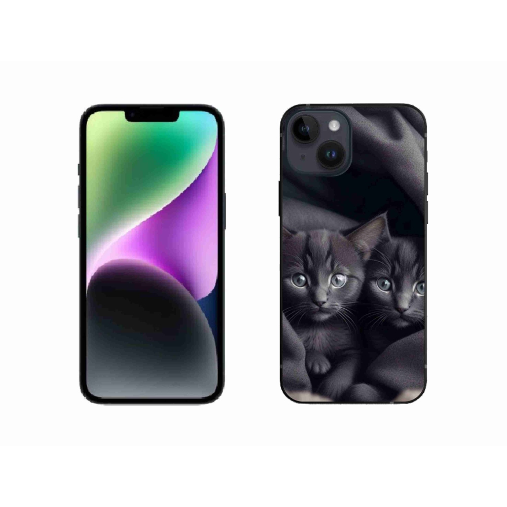 Zselés borítás mmCase iPhone 14 készülékhez - cat duo