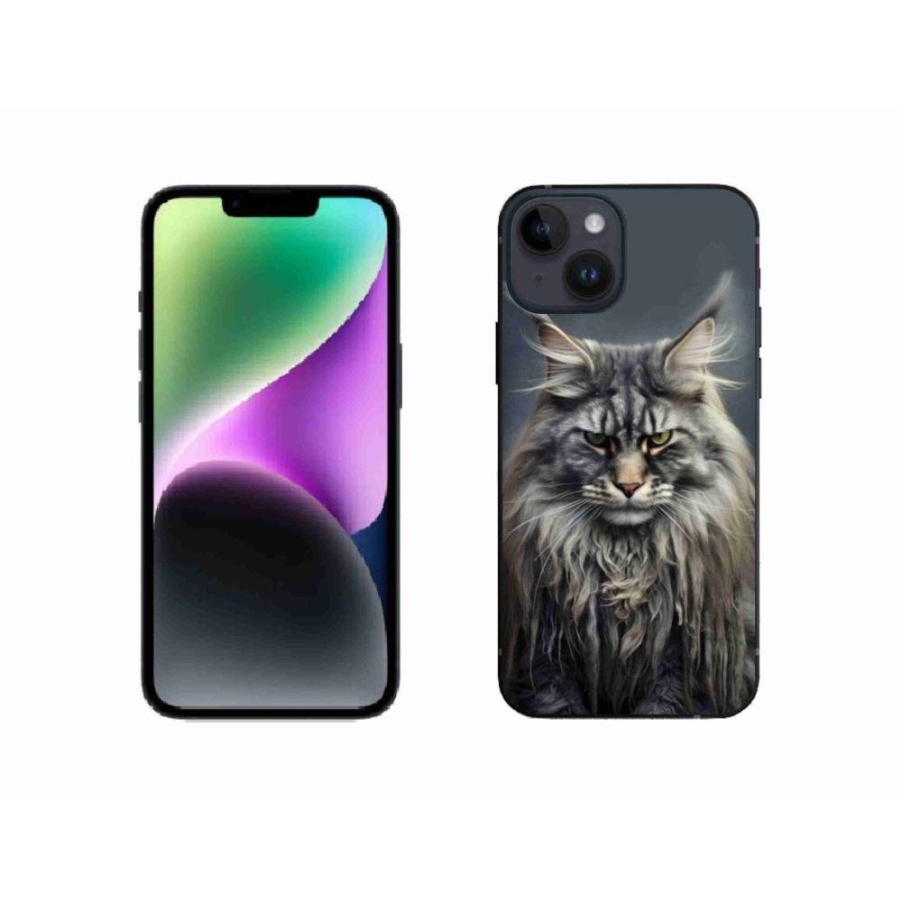 Zselés borítás mmCase iPhone 14 készülékhez - macskaszem nézet 4