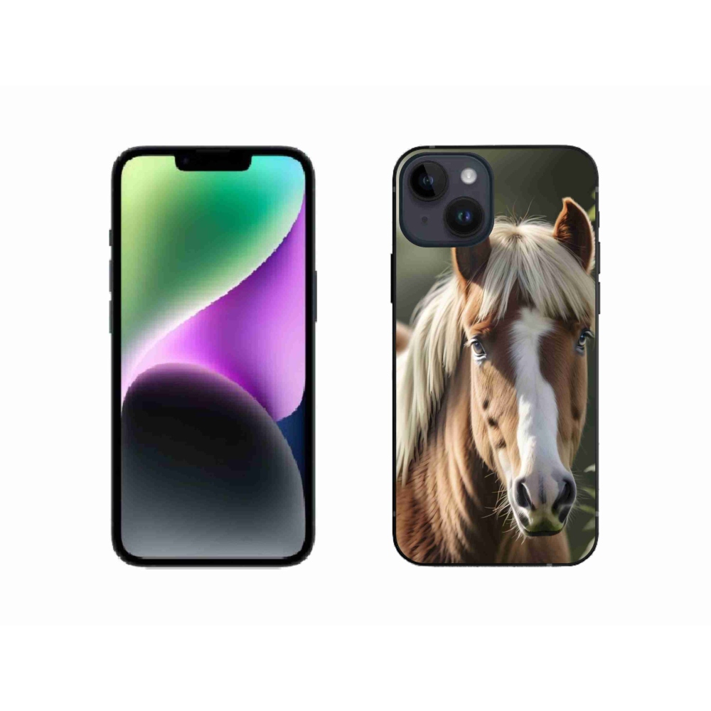 mmCase gél tok az iPhone 14-hez – világos sörényű ló