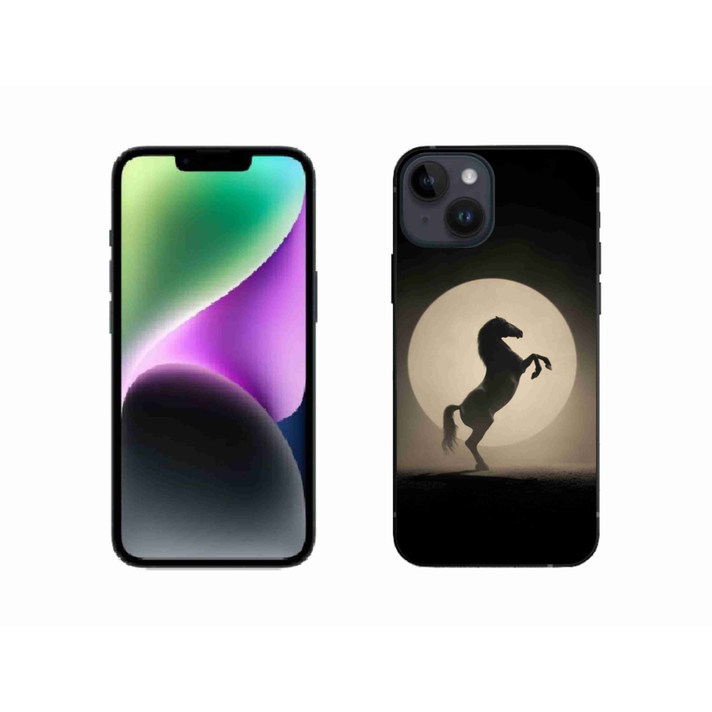 Zselés borítás mmCase iPhone 14 készülékhez - ló sziluettben