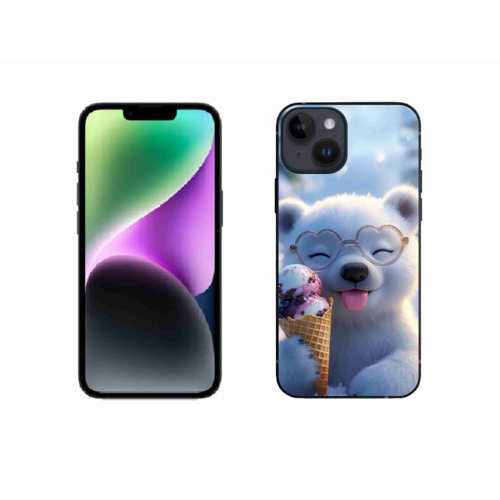 mmCase gél tok az iPhone 14-hez – mackó fagylalttal