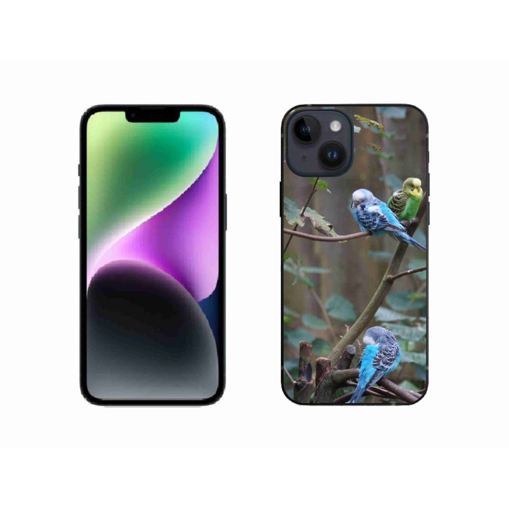 mmCase gél tok az iPhone 14-hez – papagájok egy ágon
