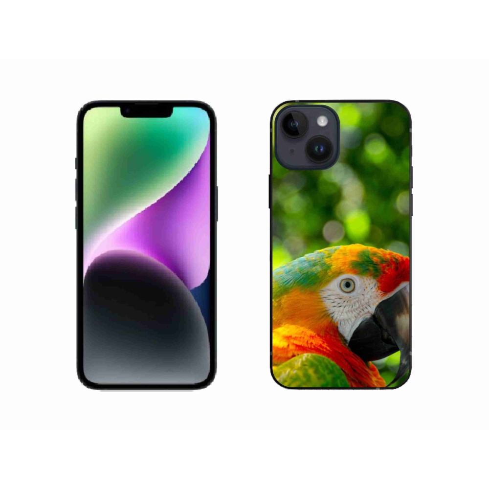 Zselés borítás mmCase iPhone 14 készülékhez - papagáj ara 3