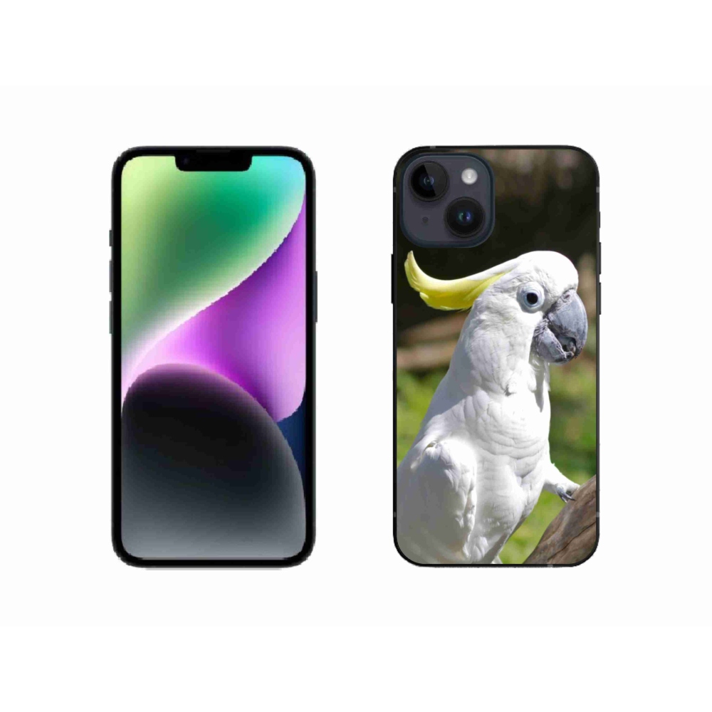 Zselés borítás mmCase iPhone 14 készülékhez - papagáj kakadu 2