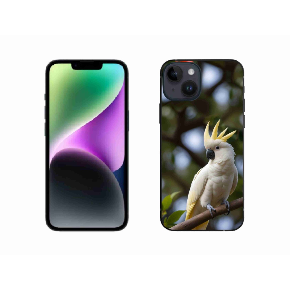 mmCase gél tok az iPhone 14-hez – kakadu papagáj 3