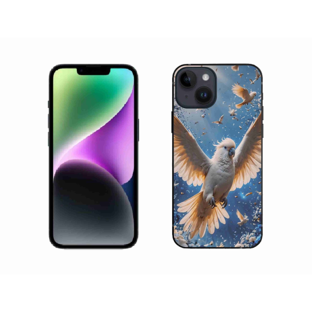 Zselés borítás mmCase iPhone 14 készülékhez - papagáj kakadu