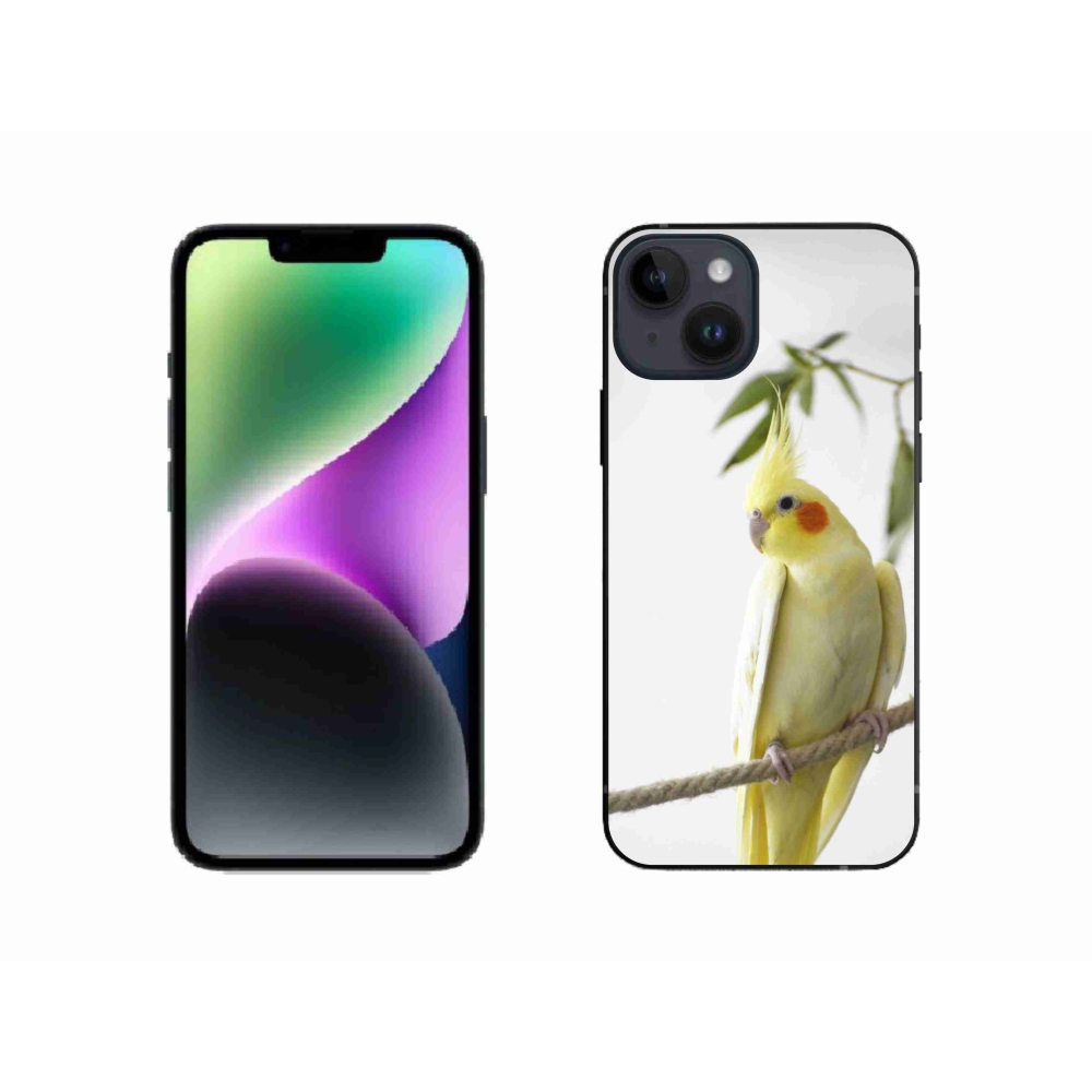 mmCase gél tok az iPhone 14-hez – tollas papagáj
