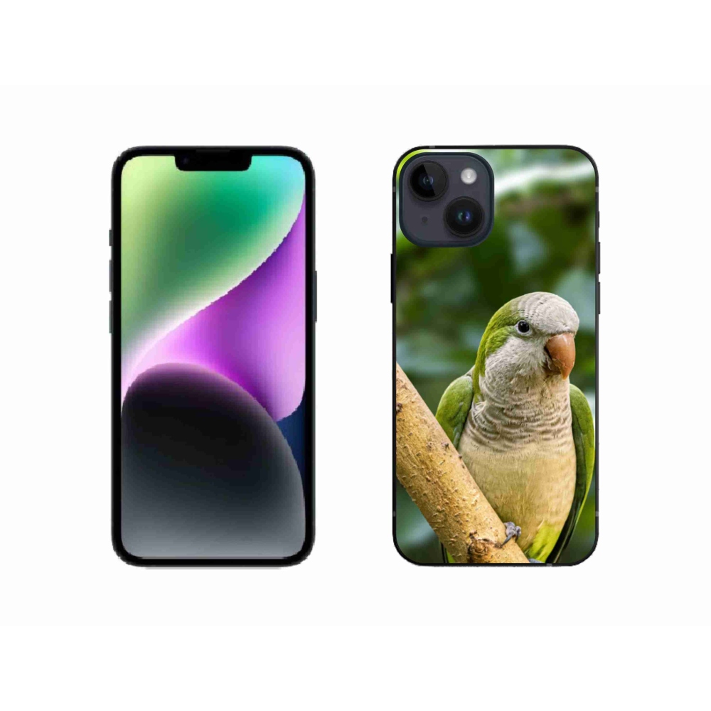 Zselés borítás mmCase iPhone 14 készülékhez - papagáj