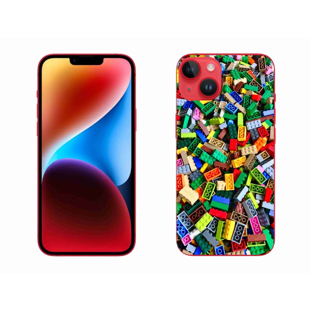 Zselés borítás mmCase iPhone 14 Plus készülékhez - színes építőkockák