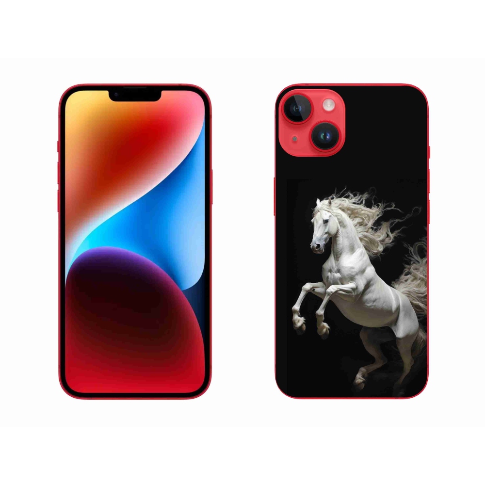 Zselés borítás mmCase iPhone 14 Plus készülékhez - fehér ló 4