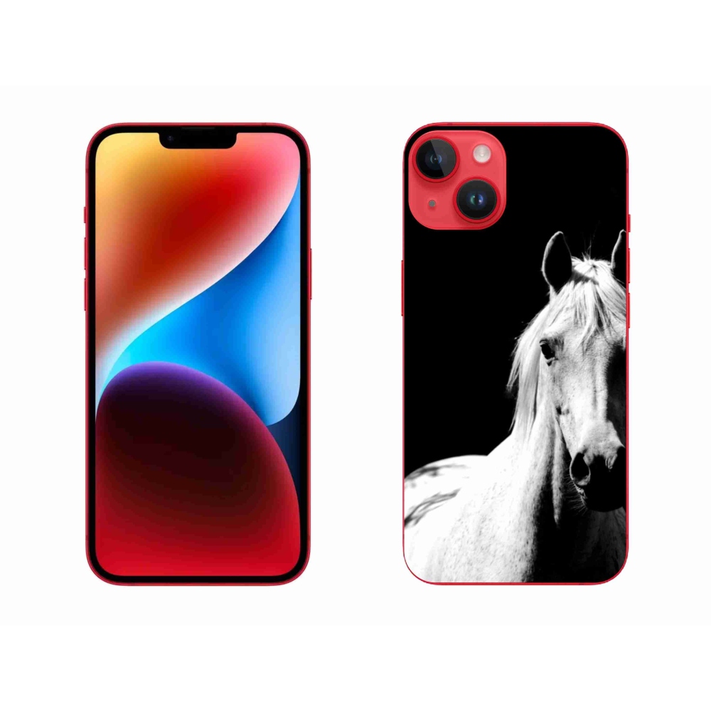 Zselés borítás mmCase iPhone 14 Plus készülékhez - fehér ló 5