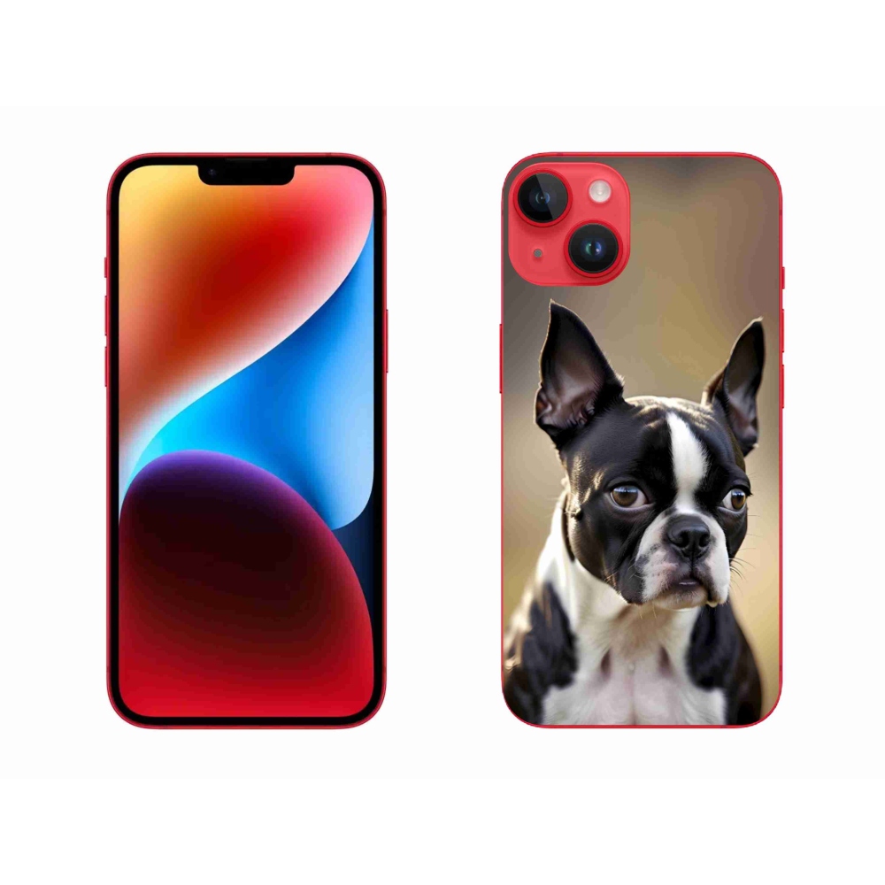 mmCase gél tok az iPhone 14 Plus-hoz – bostoni terrier