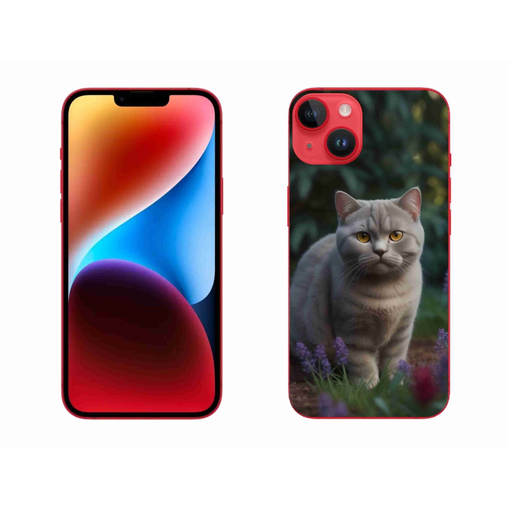 Zselés borítás mmCase iPhone 14 Plus készülékhez - brit macska