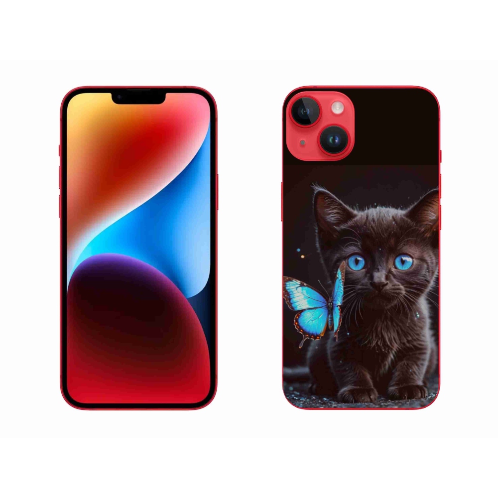 Zselés borítás mmCase iPhone 14 Plus készülékhez - fekete cica 3