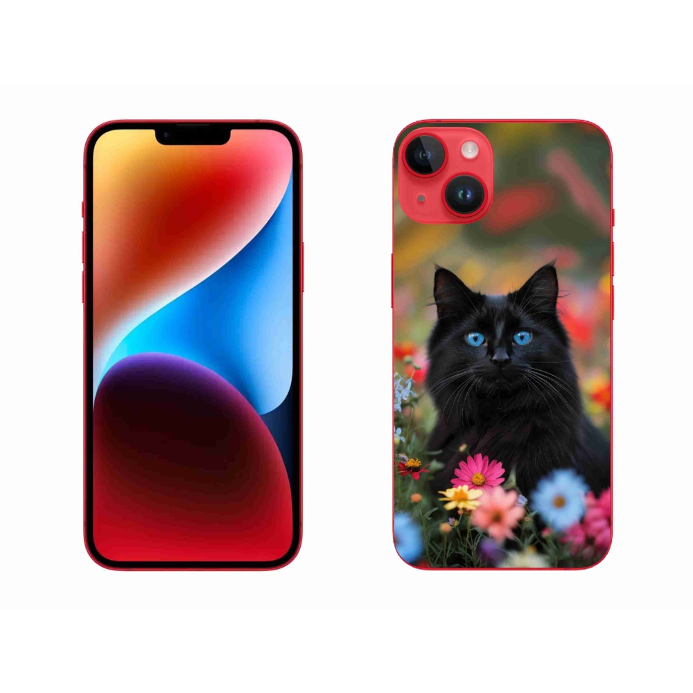 mmCase gél tok az iPhone 14 Plus-hoz – fekete cica 4