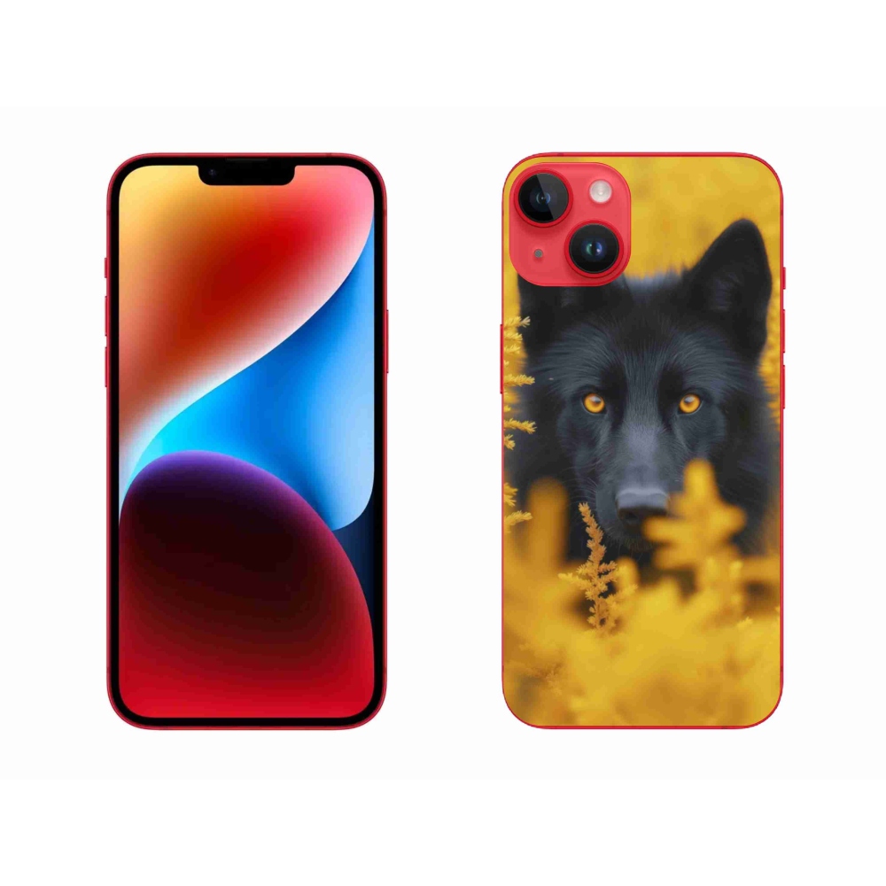 Zselés borítás mmCase iPhone 14 Plus készülékhez - fekete farkas 2