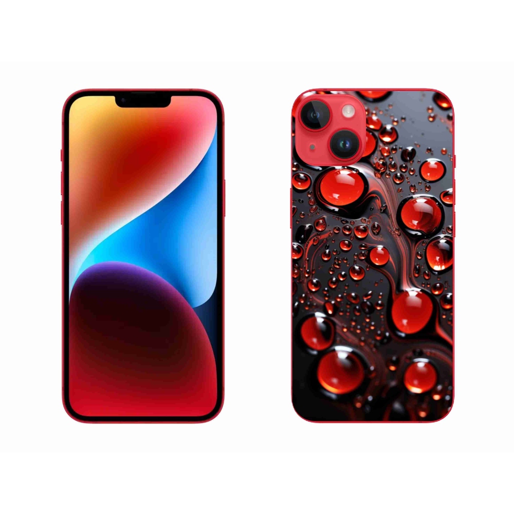 Zselés borítás mmCase iPhone 14 Plus készülékhez - piros csepp 2