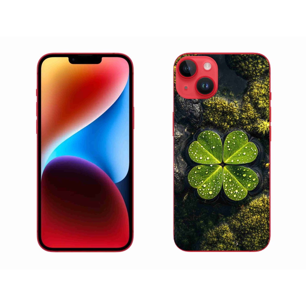 Zselés borítás mmCase iPhone 14 Plus készülékhez - négylevelű lóhere