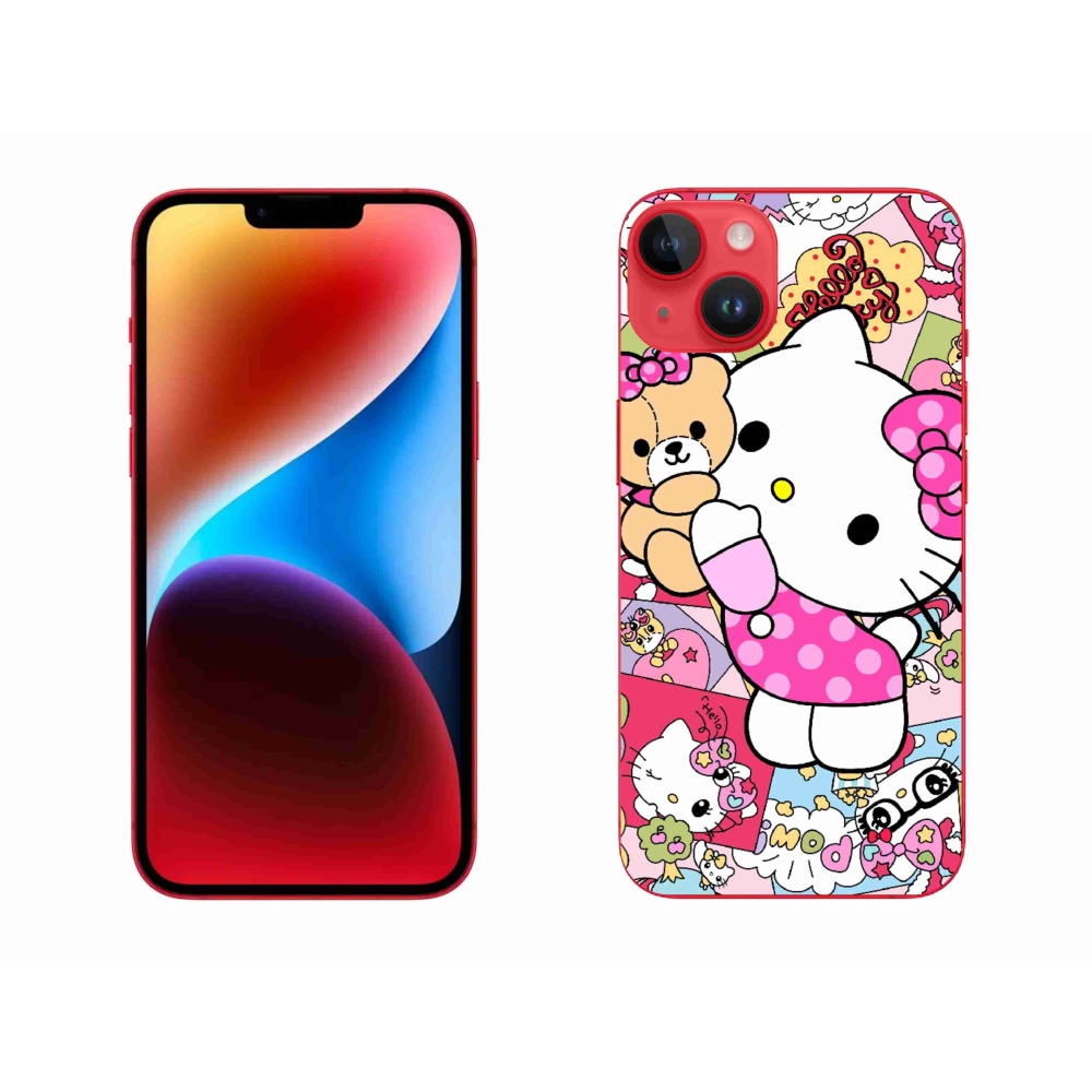 mmCase gél tok az iPhone 14 Plus-hoz – aranyos cica