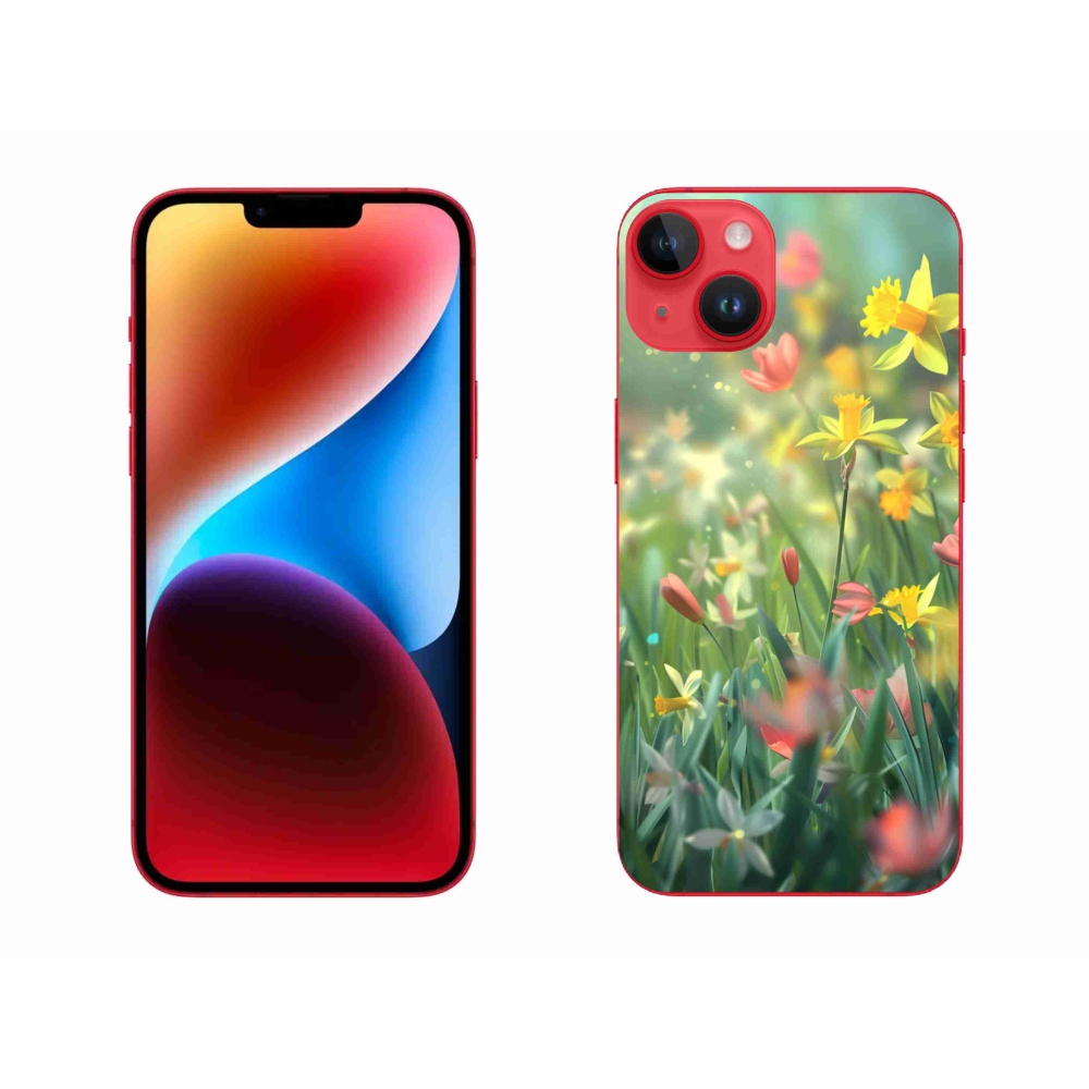 Gél borítás mmCase iPhone 14 Plus készülékhez - tavaszi virágok