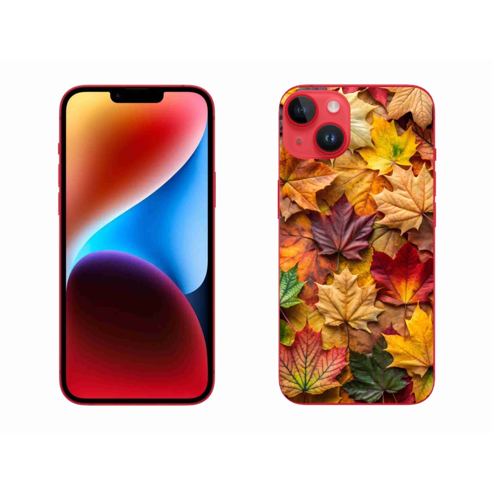 Zselés borítás mmCase iPhone 14 Plus készülékhez - juharlevelek 2