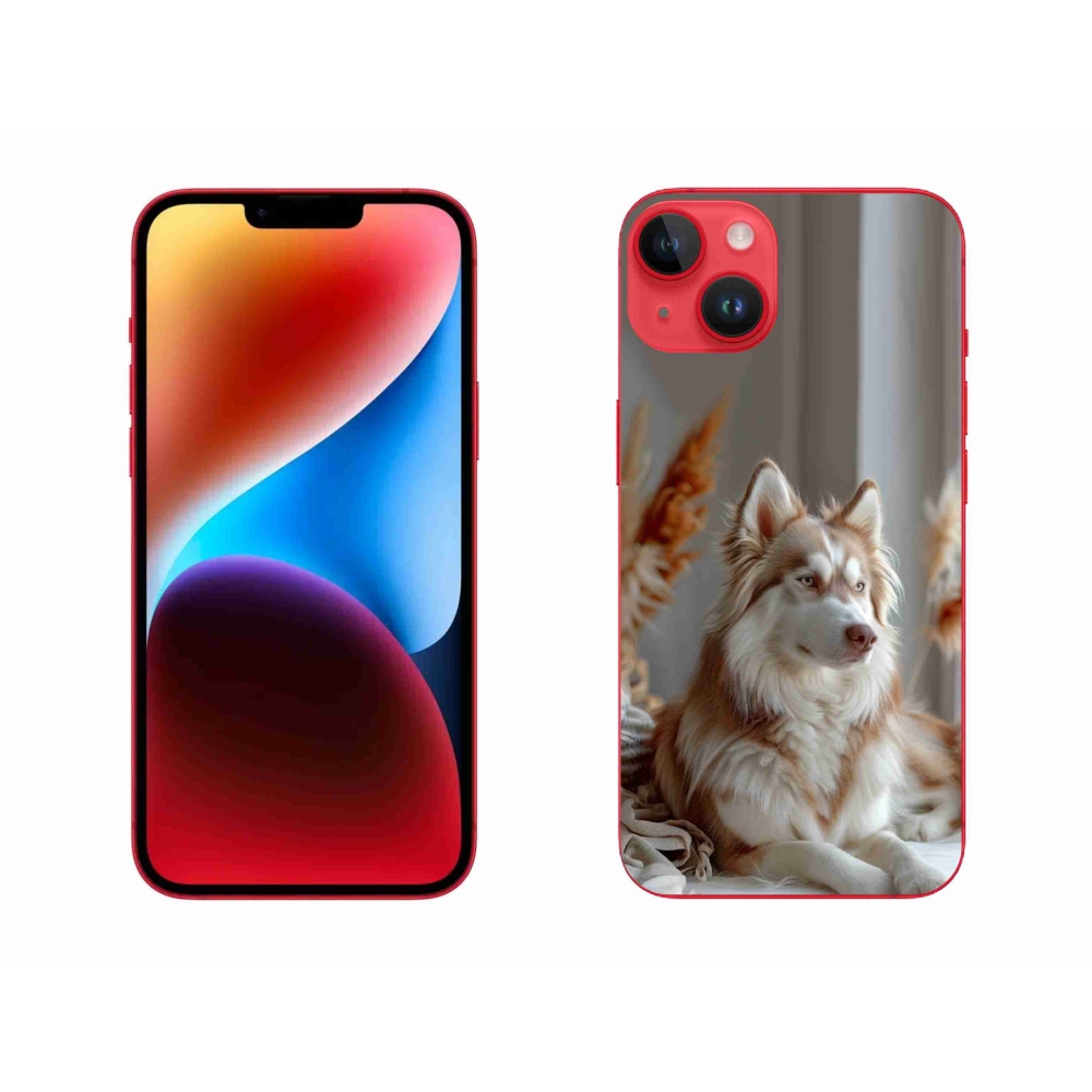 mmCase gél tok az iPhone 14 Plus-hoz – nyugodt szibériai husky
